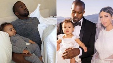Kim Kardashian mostra foto da filha dormindo com Kanye West - Instagram/Reprodução