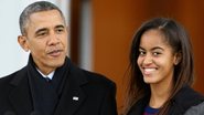 Barack Obama e a filha Malia - Getty Images