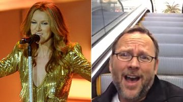 Celine Dion convida rapaz que passou a noite em aeroporto e fez clipe com sua música para show em Vegas - Getty Images e Reprodução/YouTube