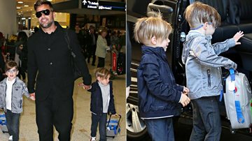 Ricky Martin leva os filhos para viagem na Austrália - AKM-GSI/Splash