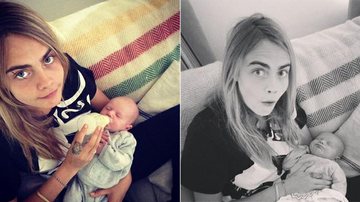 Cara Delevingne e o sobrinho - Instagram/Reprodução