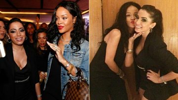 Anitta tieta Rihanna no Rio - Felipe Panfili / AgNews e Instagram/Reprodução