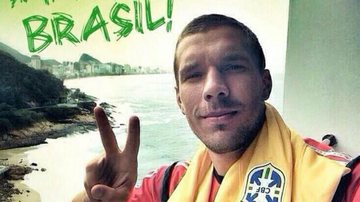 Lukas Podolski declara torcida pelo Brasil - Twitter/Reprodução