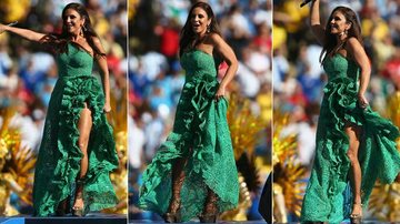 Vestido de Ivete Sangalo para o encerramento da Copa do Mundo ficou pronto em 15 dias - Foto-montagem/ Getty Images