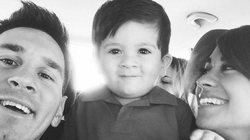 Lionel Messi mostra foto com o filho e a mulher - Reprodução/ Instagram