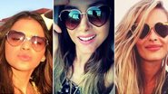 Bruna Marquezine e mais famosas usam óculos com formato de coração - Foto-montagem
