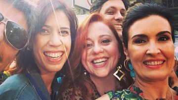 Fátima Bernardes na gravação de 'A Grande Família' - Reprodução / Instagram