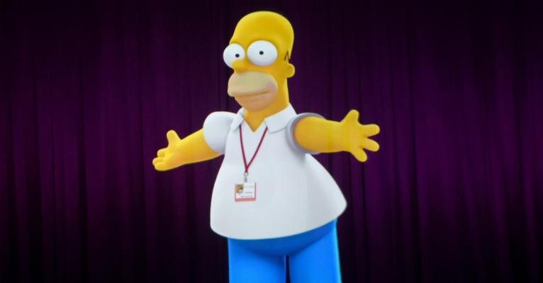 Homer Simpson faz desafio do balde de gelo - Getty Images