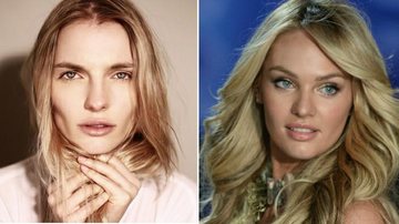 No mundo da moda, Jessica Neuhaus (à esquerda) é comparada à Candice Swanepoel (à direita) - Foto-montagem