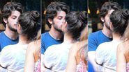 Chay Suede e Laura Neiva são flagrados aos beijos em São Paulo - Leo Franco/AgNews