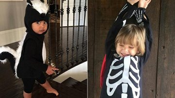 Filhos de Kim Kardashian, Gisele Bündchen e mais famosos usam fantasias de Halloween - Foto-montagem