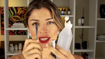 Grazi Massafera ensina truque de maquiagem - Reprodução