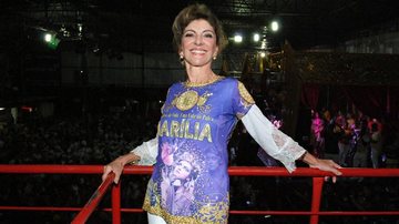 Marília Pêra vai a ensaio de Carnaval com o marido em São Paulo - Eduardo Graboski / Renato Cipriano / Mais Mídia