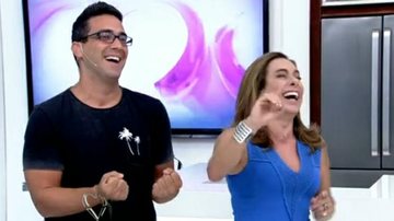 André Marques e Cissa Guimarães no Mais Você - TV Globo/Reprodução