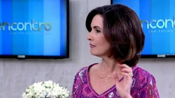 Fátima Bernardes exibe novo visual durante o Encontro - TV Globo/Reprodução