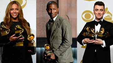 Beyoncé, Pharrell Williams e Sam Smith - Getty Images