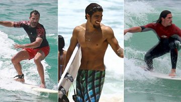 Galãs praticam surf - AgNews