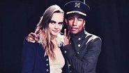 Cara Delevingne e Pharrell Williams - Instagram Chanel/Reprodução