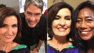 Fátima Bernardes faz selfies nos bastidores da Globo - Reprodução / Instagram