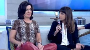 Maria Ribeiro se vinga e dá bronca em Fátima Bernardes no Encontro - TV Globo/Reprodução