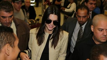 Kendall Jenner desembarca em São Paulo - Denilson Santos , Leo Franco e Francisco Cepeda / AgNews