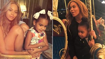 Beyoncé com a filha, Blue Ivy - Reprodução / Beyonce.com