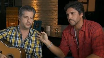 Victor e Leo dão entrevista para o Fantástico, na Globo - TV Globo/Reprodução