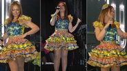 Em clima de Festa Junina, cantora Solange Almeida faz show vestida de caipira - Luciano Amaral/AgFPontes/Divulgacao