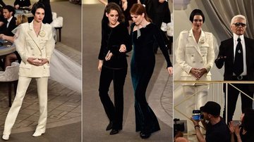 Julianne Moore, Kristen Stewart e Kendall Jenner participam do desfile da Chanel - Getty Images