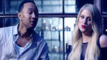 Meghan Trainor e John Legend aparecem em clima de romance em videoclipe - Reprodução