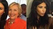 Kim Kardashian e Kanye West tietam Hillary Clinton - Reprodução / Instagram