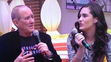 Renato e Livian Aragão no 'É de Casa' - Reprodução TV Globo