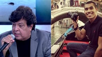 Sidney Magal e o filho: paparico no 'Encontro' - Reprodução TV Globo