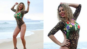 Ex-Paquita Miúxa faz ensaio fotográfico na praia - Thiago Mattos / Divulgação