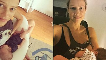 Luana Piovani amamentando os gêmeos Liz e Bem - Instagram/Reprodução