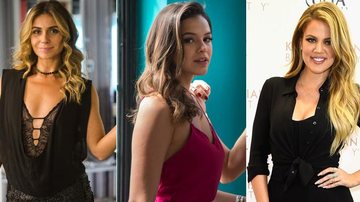 Giovanna Antonelli, Bruna Marquezine e Khloé Kardashian - Divulgação TV Globo/Getty Images
