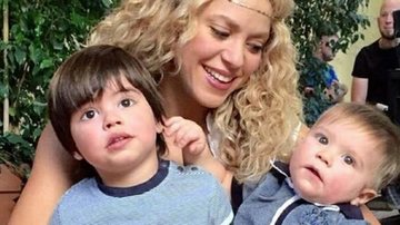 Shakira com os filhos Milan e Sasha - Instagram/Reprodução