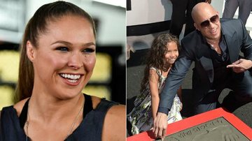 Ronda Rousey, Vin Diesel e Hania Riley - Getty Images
