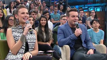 Thais Pacholek e Belutti: felicidade - Reprodução TV Globo