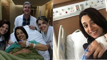Catia Fonseca posa em cama de hospital após cirurgia - Instagram/Reprodução