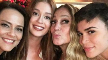 Susana Vieira se diverte com Marina Ruy Barbosa em festa de final de ano da Globo - Instagram/Reprodução
