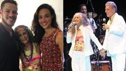 José Loreto e Débora Nascimento tietam Maria Bethânia; cantora foi homenageada em evento com Chico Buarque - Instagram/Reprodução e Thyago Andrade/Brazil News
