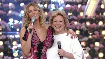 Fernanda Lima e a mãe, Dona Teca - Reprodução TV Globo
