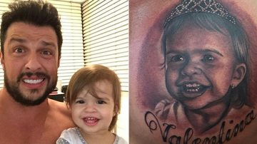 Ceará tatua o rosto de Valentina, sua filha com Mirella Santos - Instagram/Reprodução