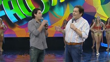 Bruno De Luca e Fausto Silva - TV Globo/Reprodução