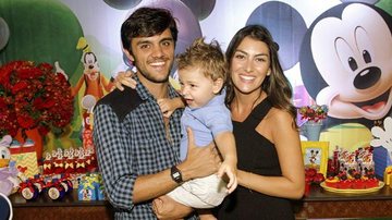 Felipe Simas e Mariana Uhlmann comemoram aniversário de Joaquim - Marcos Ferreira/ Brazil News