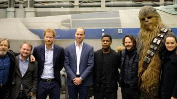 Príncipes William e Harry são recebidos pela equipe de 'Star Wars: O Despertar da Força' - Instagram/Reprodução