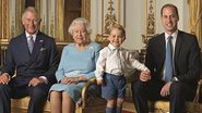 Rainha Elizabeth II posou com o filho, o neto e o bisneto - Reprodução/ Ranald Mackenzie