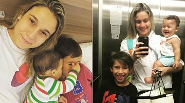 Fernanda Gentil com Gabriel e Lucas - Instagram/Reprodução