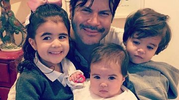 Paulo Ricardo e os filhos Isabela, Diana e Luis Eduardo - Instagram/Reprodução